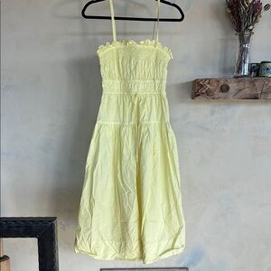 Ulla Johnson Lisbet Dress in Lemon Quartz